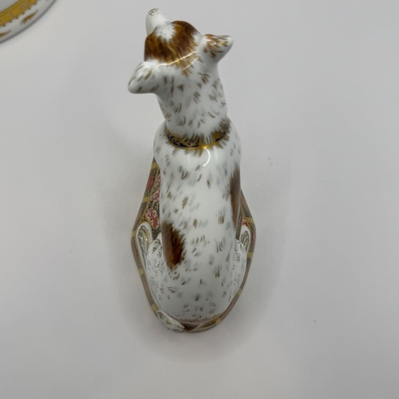 Royal Crown Derby Imari Jack Russell Terrier gold stopper. Ltd edition of 150 - Picture 7 of 11